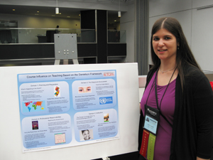 Poster Sabrina Angelini COURSE INFLUENCE ON TEACHING BASED ON THE DANIELSON FRAMEWORK
